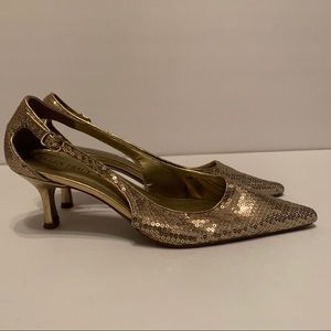 Ellen Tracy sequin heels